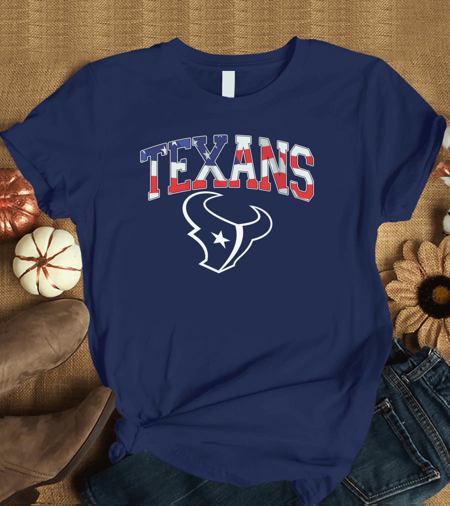 Texans American Flag T-Shirt