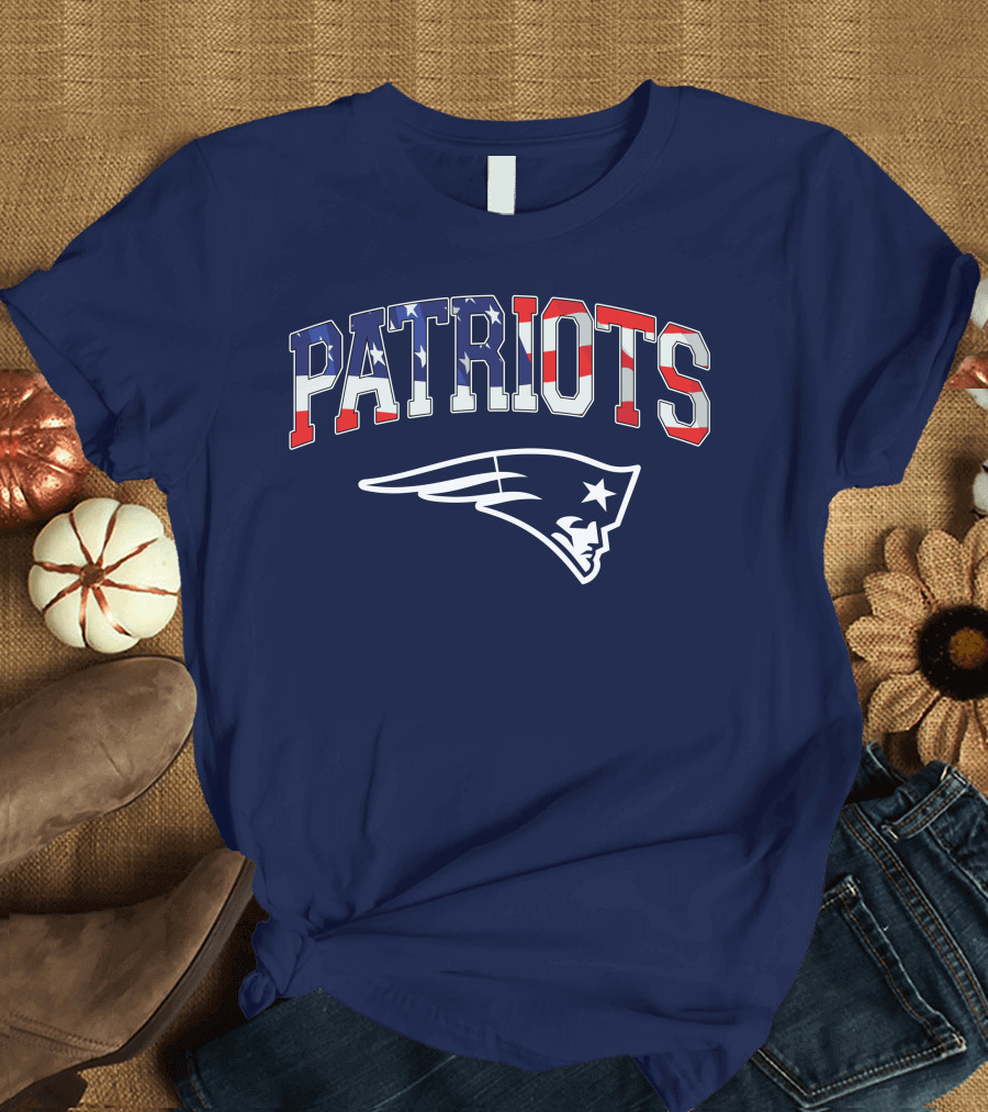 Patriots American Flag New England Patriots T-Shirt