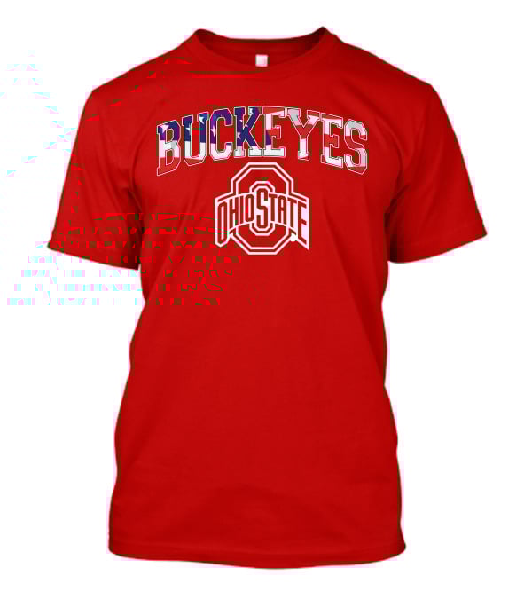 Ohio State Buckeyes American Flag Buckeyes Ohio State T-Shirt