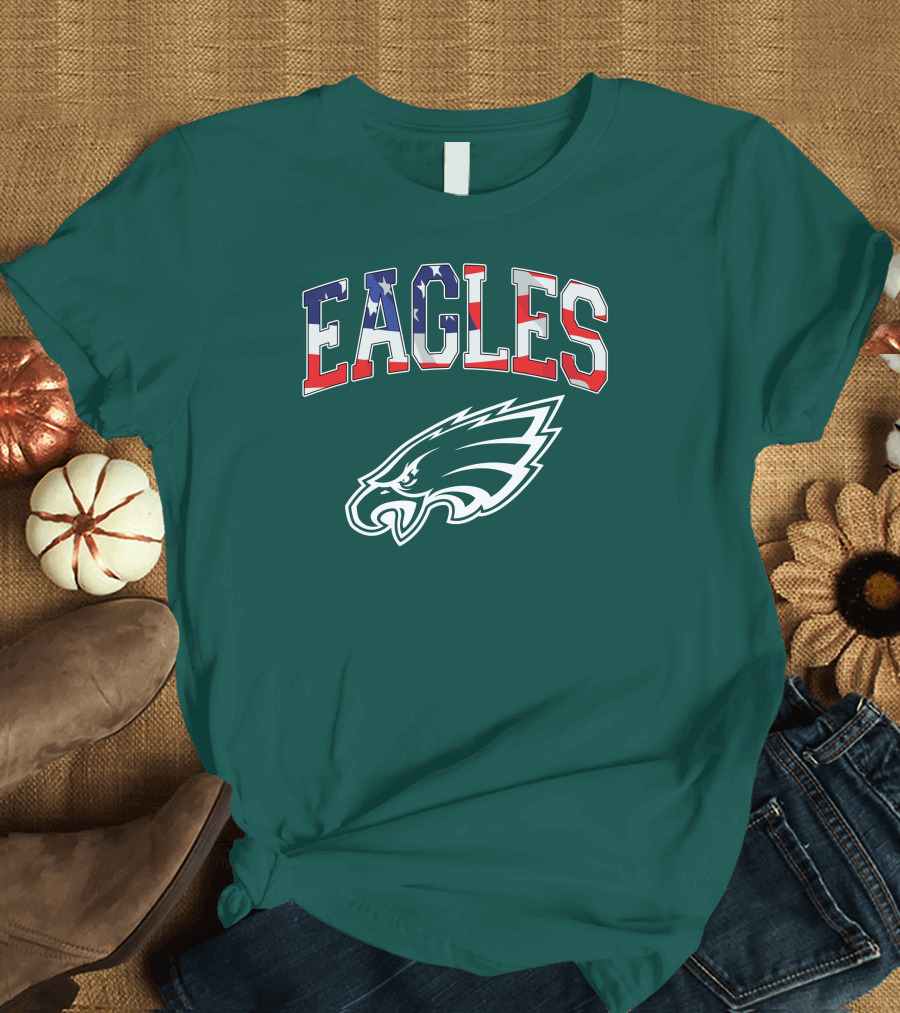 Eagles American Flag Philadelphia T-Shirt
