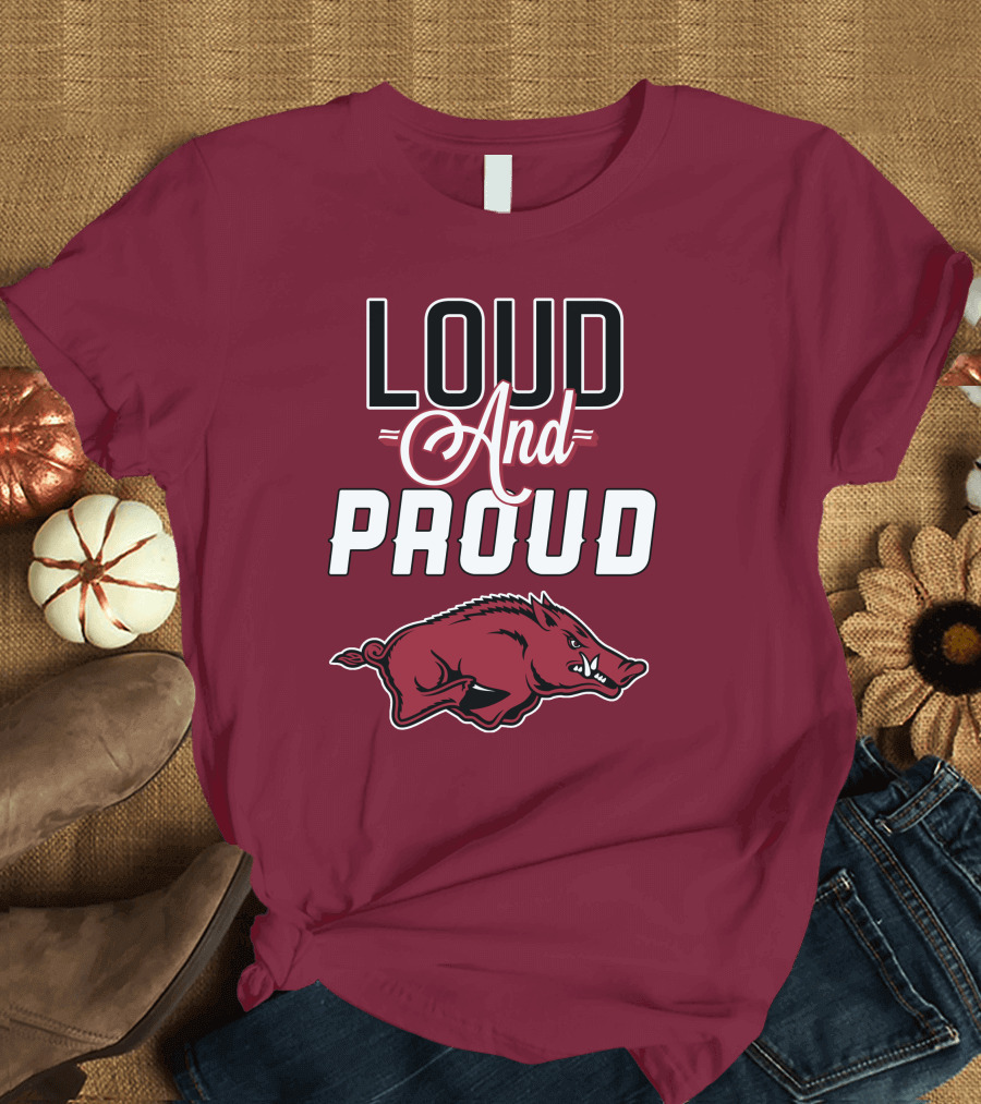 Arkansas Razorbacks Loud and Proud Wild Hog T-Shirt