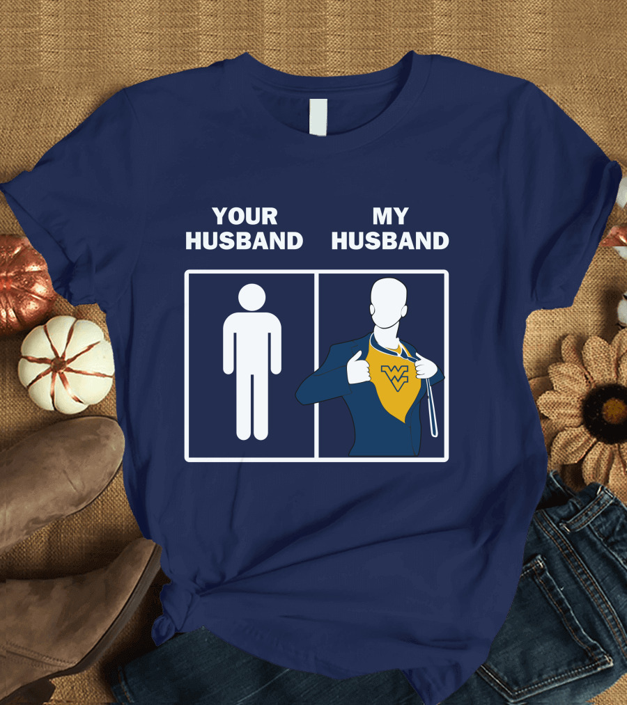 WVM Your Husband My Husband WV Logo Superman T-Shirt