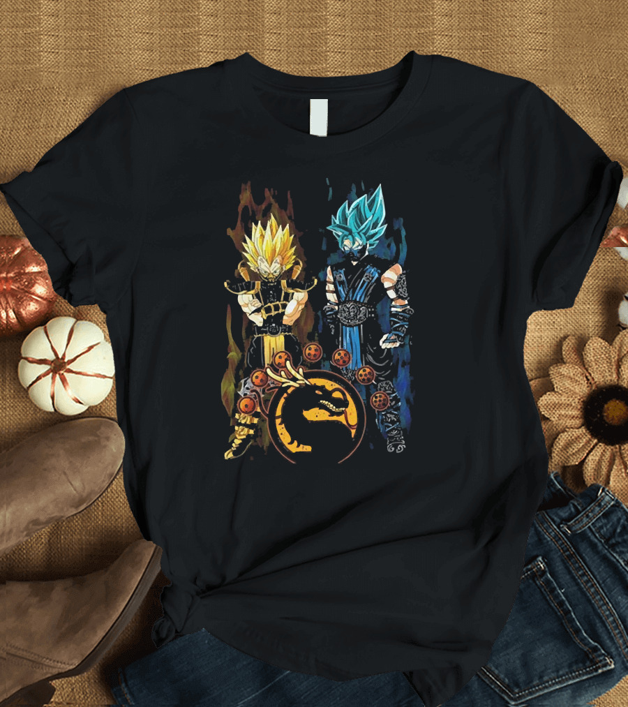 Goku Vegeta Dragon Ball Mortal Kombat Fusion T-Shirt
