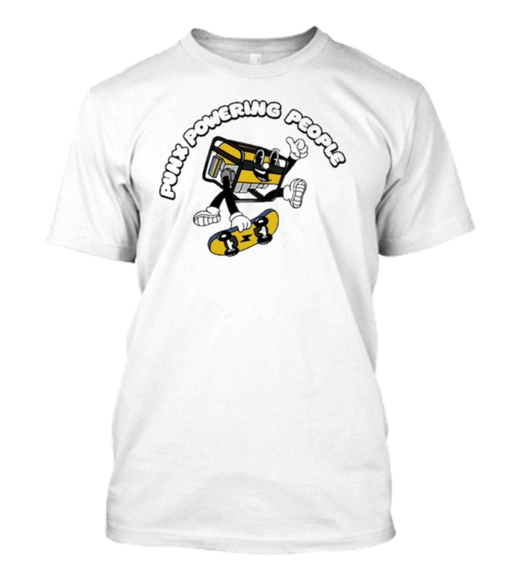 Krang Punx Powering People Skateboarding Adventure T-Shirt