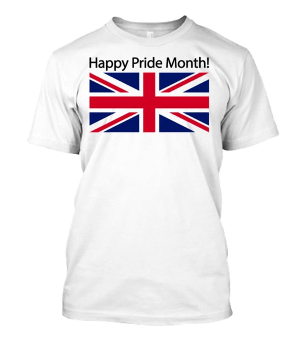 UK Flag Illegalshirts Happy Pride Month American Flag T-Shirt