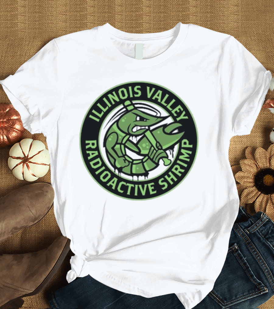 Illinois Valley Radioactive Pistol Shrimp Team Logo T-Shirt