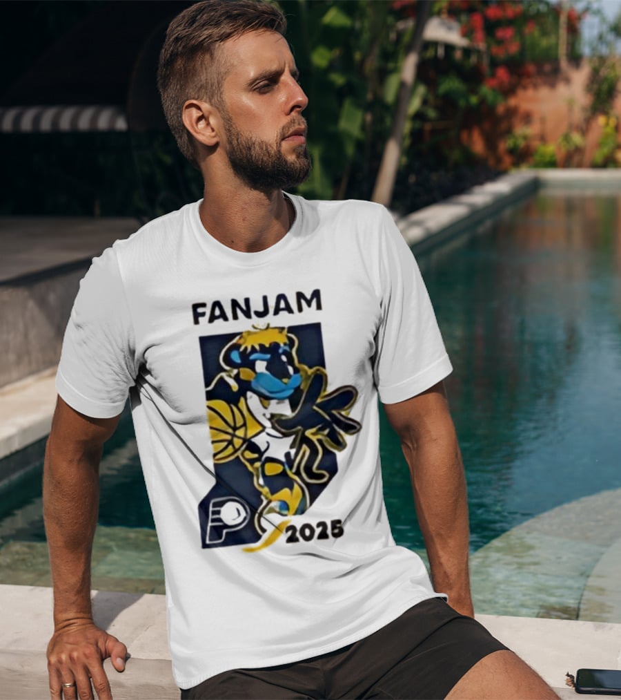 FanJam Indiana Pacers NBA Mascot 2025 T-Shirt
