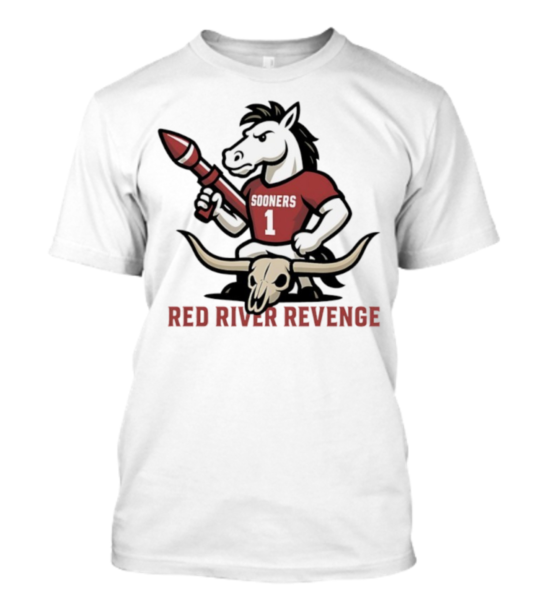 Red River Revenge Sooners Mascot College Game Day Football Rivalry T-Shirt