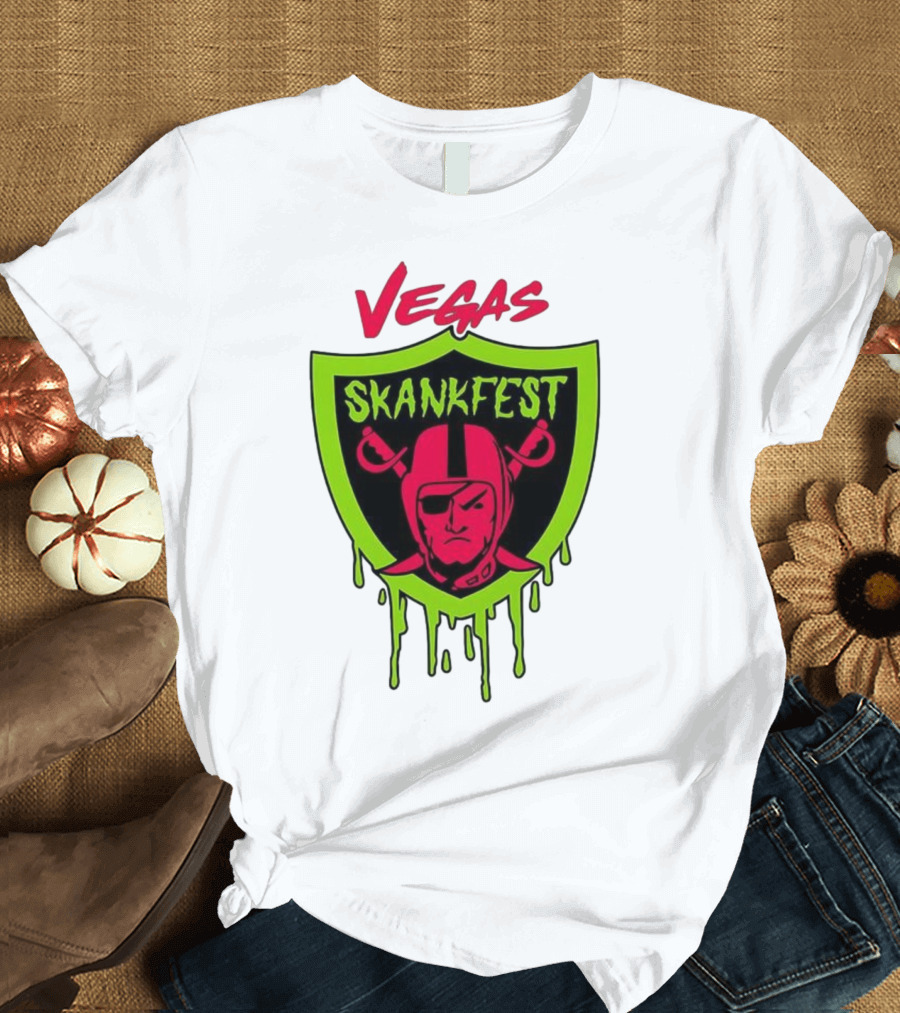 Vegas Skankfest Raiders Inspired Emblem T-Shirt