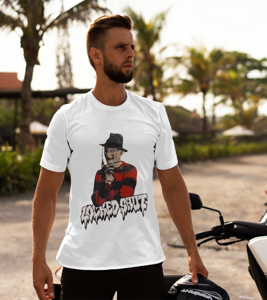 Freddy Krueger Locked Shut Nightmare Horror Character T-Shirt
