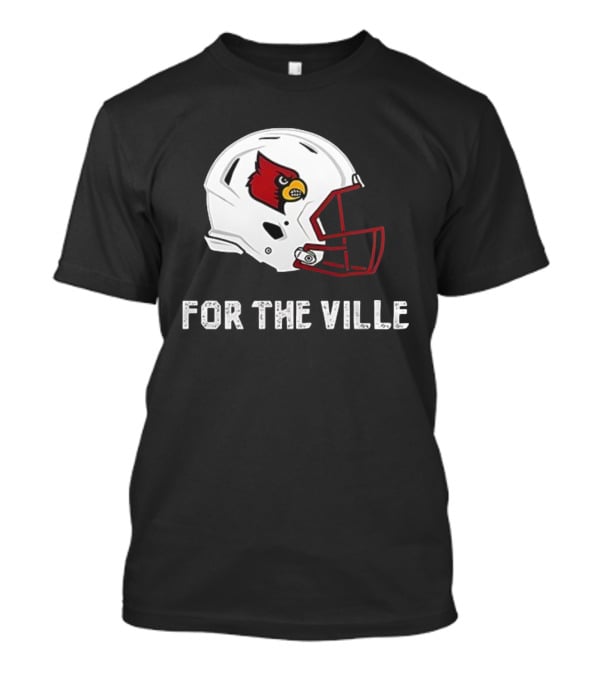 FOR THE VILLE Louisville Cardinals Mascot Helmet T-Shirt