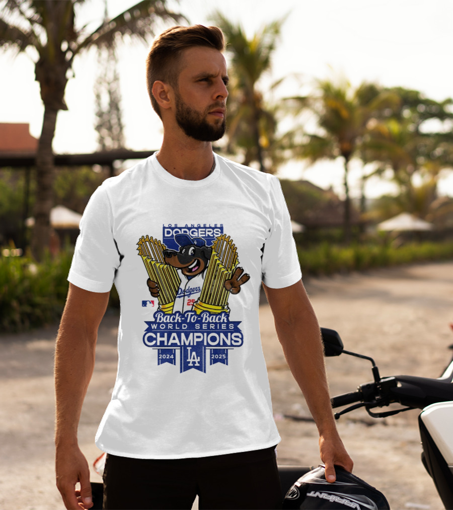 Los Angeles Dodgers Back-to-Back World Series Champions 2024-2025 T-Shirt