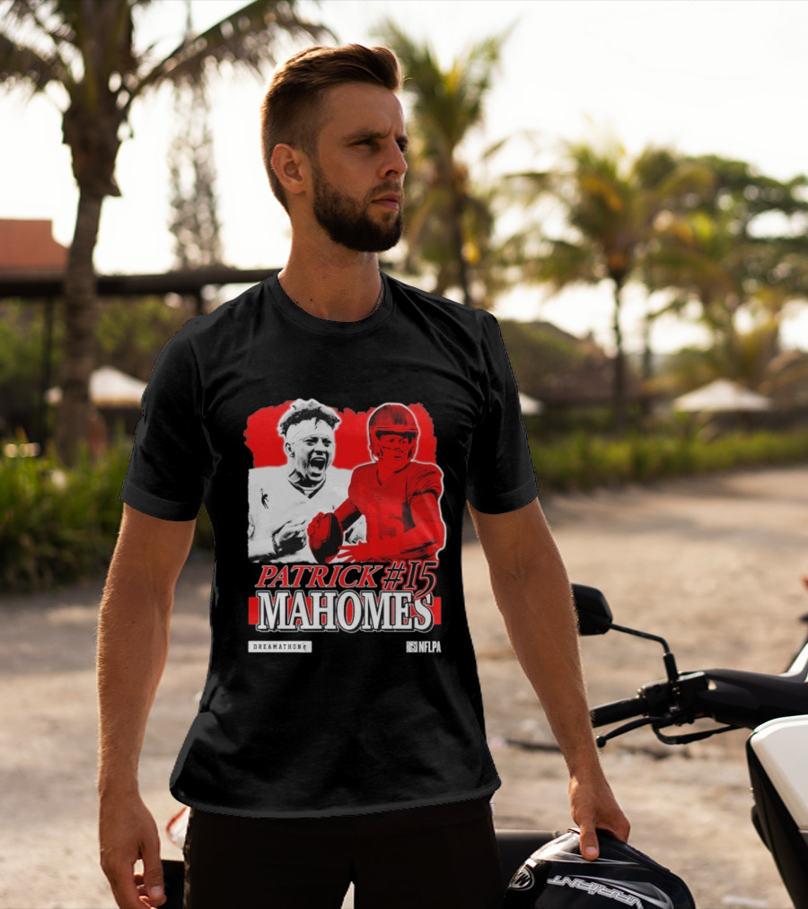Patrick Mahomes #15 Dreamathon Red Football Legend T-Shirt