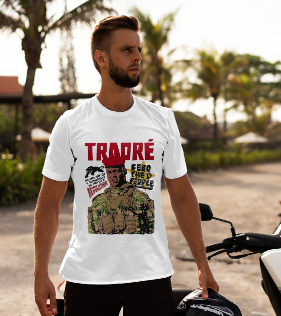 TRAORÉ Revolution Ibrahim Feed The People Burkina Faso T-Shirt