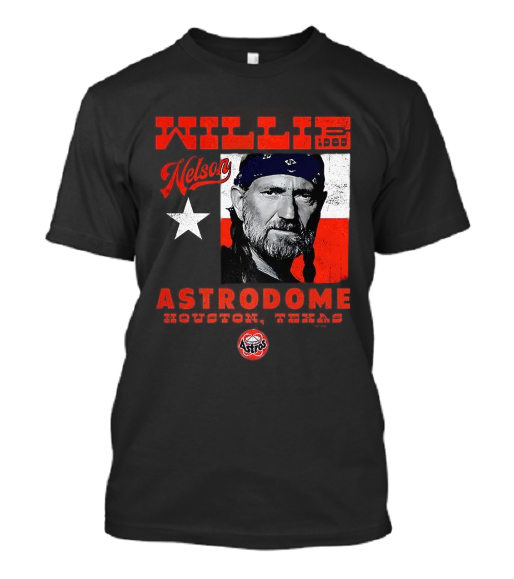 Willie Nelson Astrodome Houston Astros Texas Legend T-Shirt