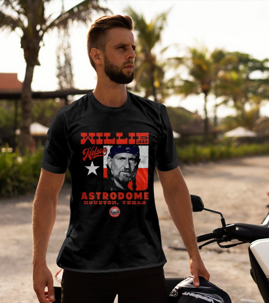 Willie Nelson Astrodome Houston Astros Texas Legend T-Shirt