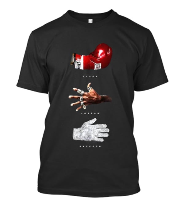 Michael Tribute Boxing Glove Championship Rings Sequin Glove T-Shirt