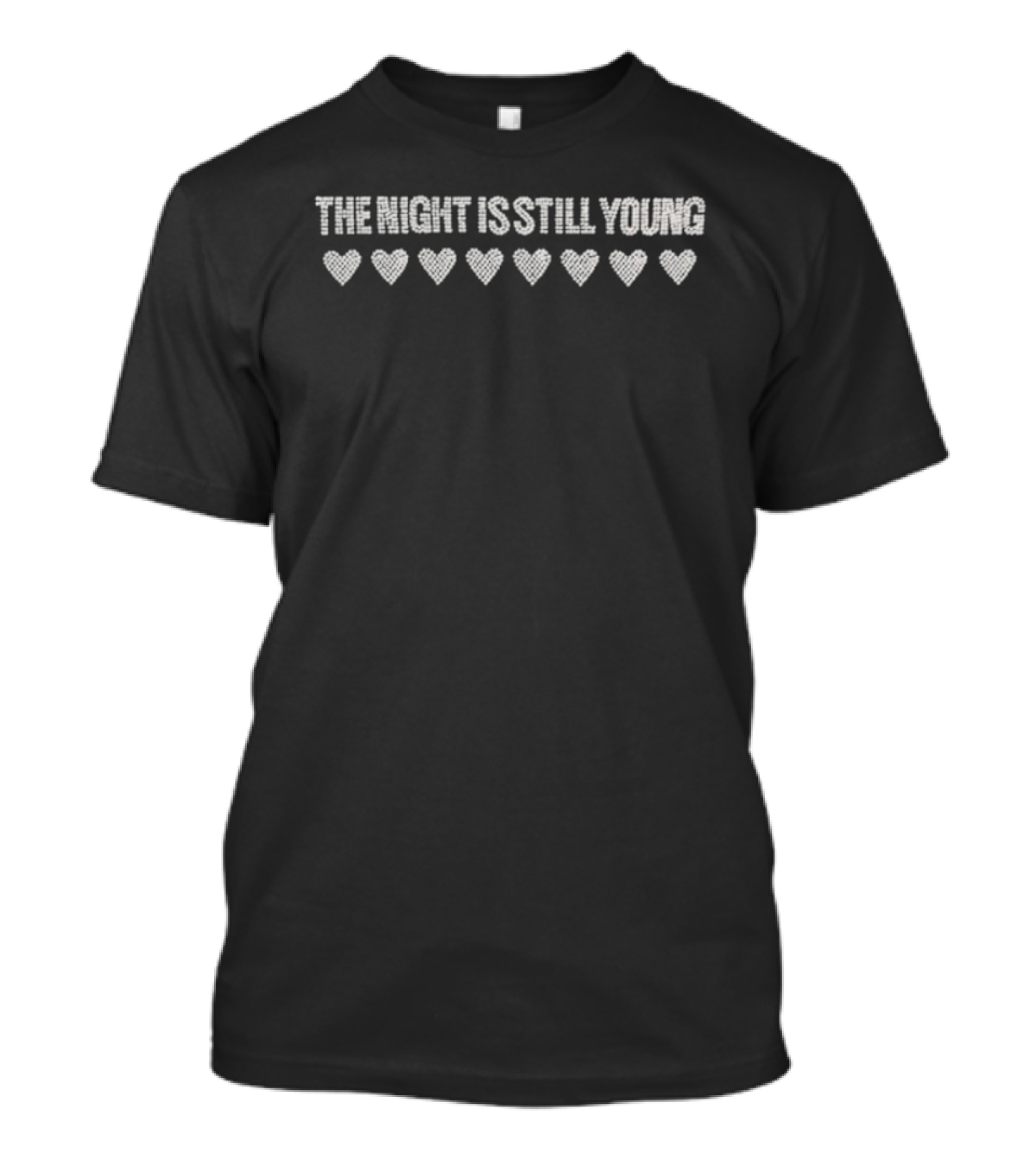 Nicki Minaj The Night Is Still Young Heart Rhinestones T-Shirt
