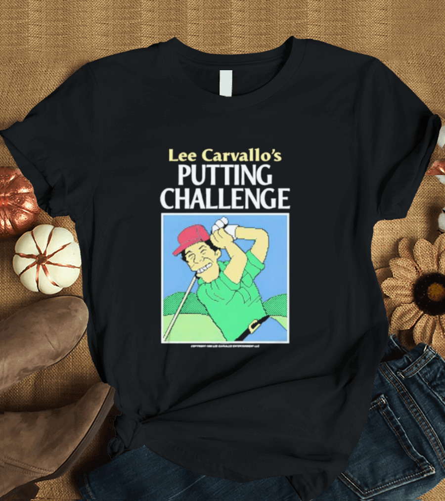Lee Carvallo's Putting Challenge Retro Golfing Game Nostalgia T-Shirt