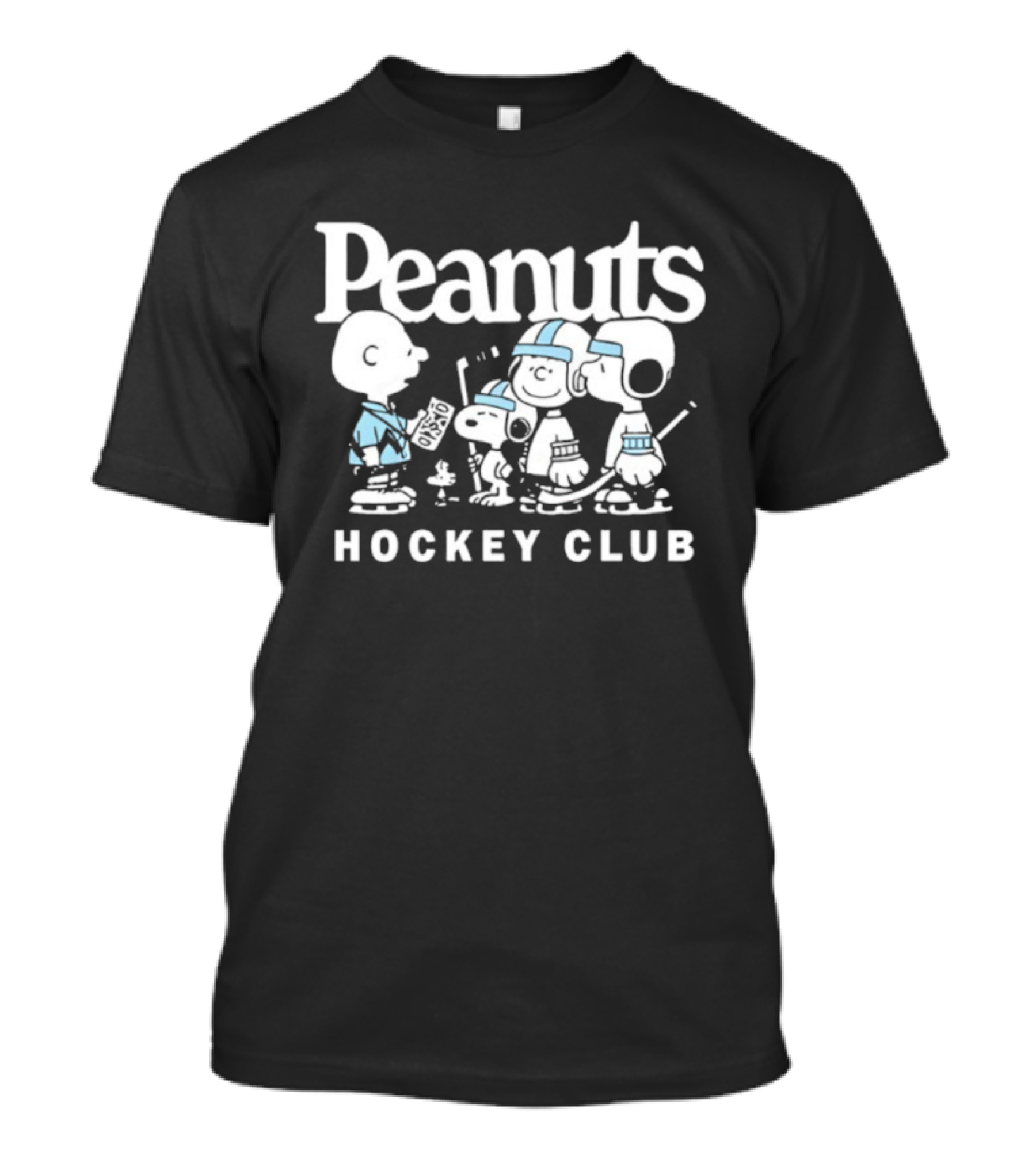 Peanuts Hockey Club 2025 Ice Skating Characters T-Shirt