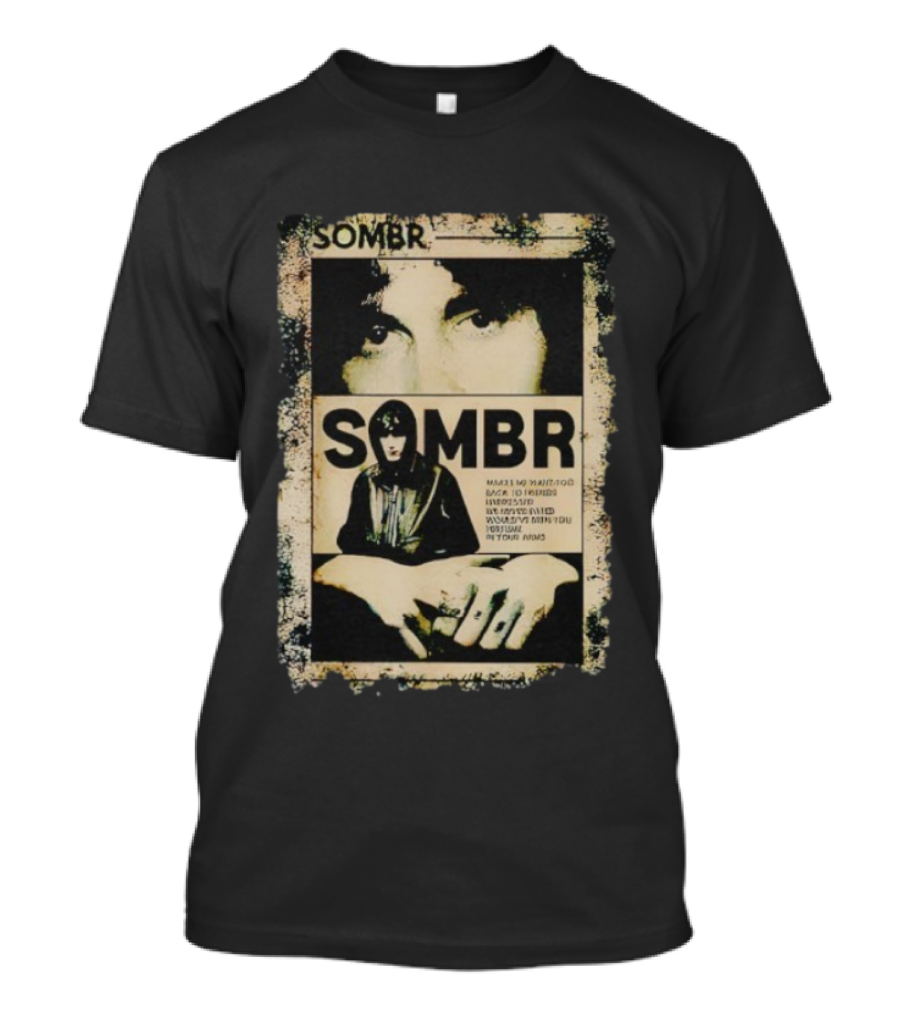 Vintage Retro 90s Sombr Grunge Style Iconic Music T-Shirt