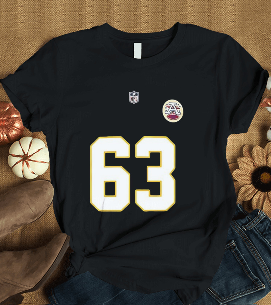 Kansas City Chiefs Bill Maas 63 NFL Team Number Signature T-Shirt