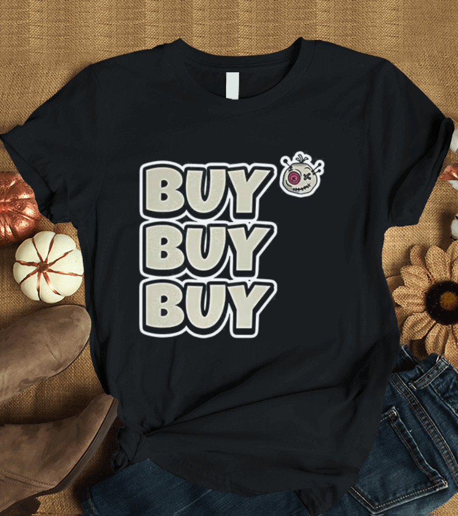 BUY BUY BUY Voodoo Token Eye Design T-Shirt