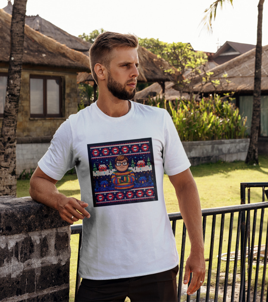 Delightful Derek 8Bit Christmas Sweater Stranger Things Decor Sweater T-Shirt