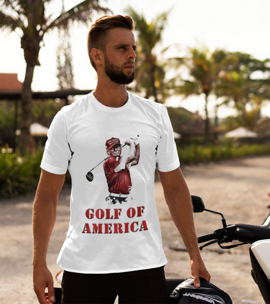 Donald Trump Make America Great Again Golf Of America Bright T-Shirt