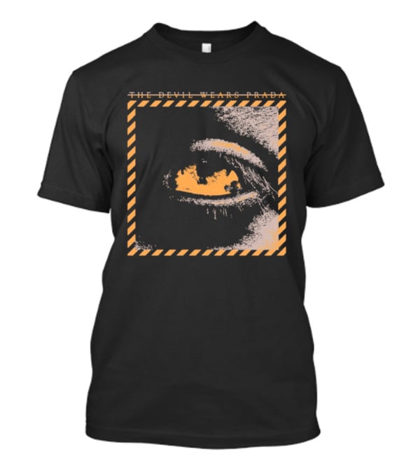 The Devil Wears Prada Outbreak Eye Caution Stripes T-Shirt