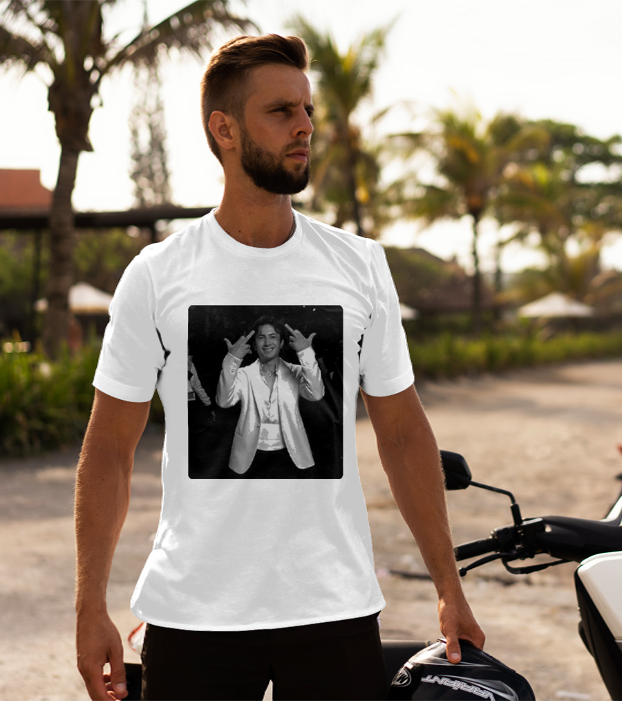 Hudson Williams Glambot Heated Rivalry Jacket Gesture T-Shirt