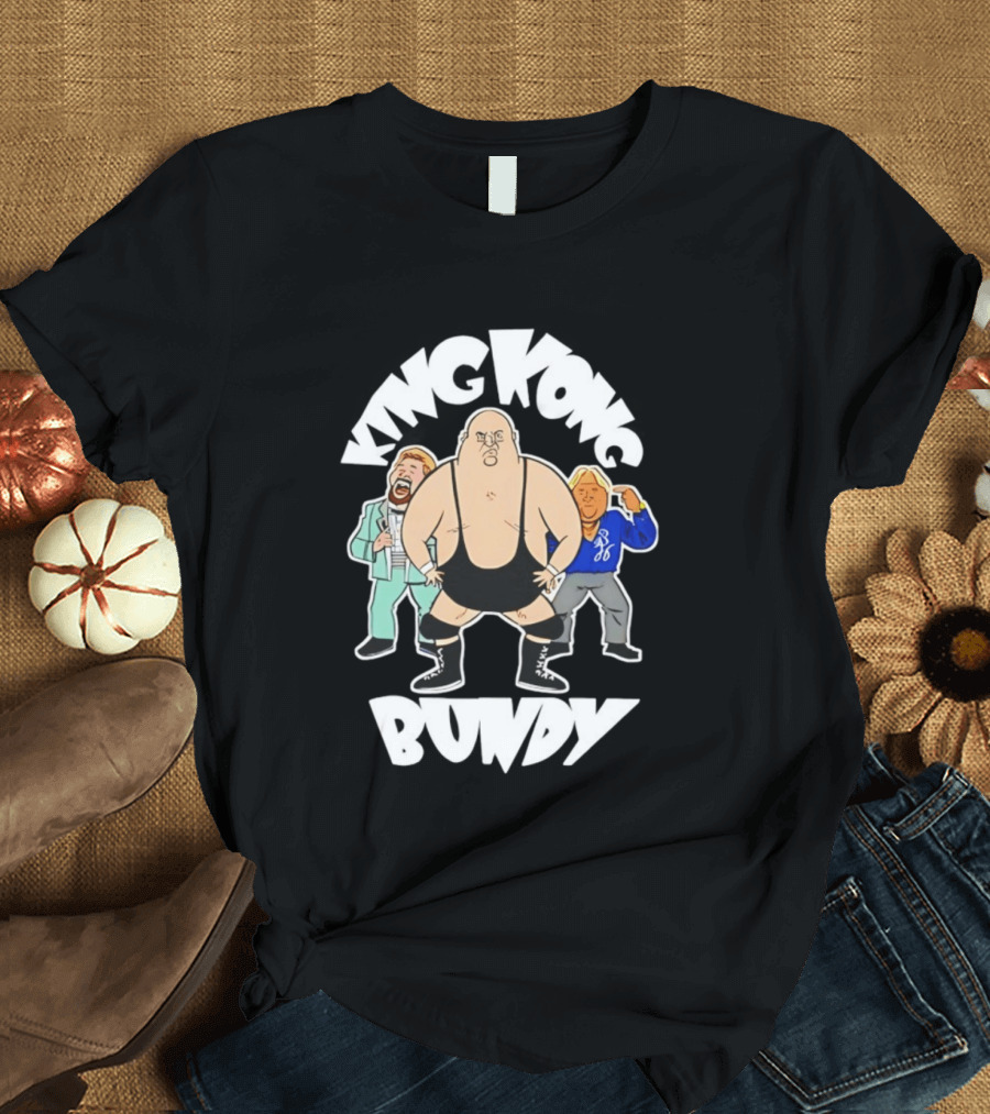 King Kong Bundy Wrestling Managers Cartoon T-Shirt