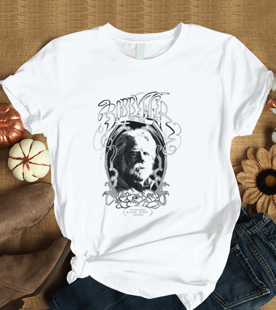 Grateful Dead Bob Weir 1947 2026 Black T-Shirt