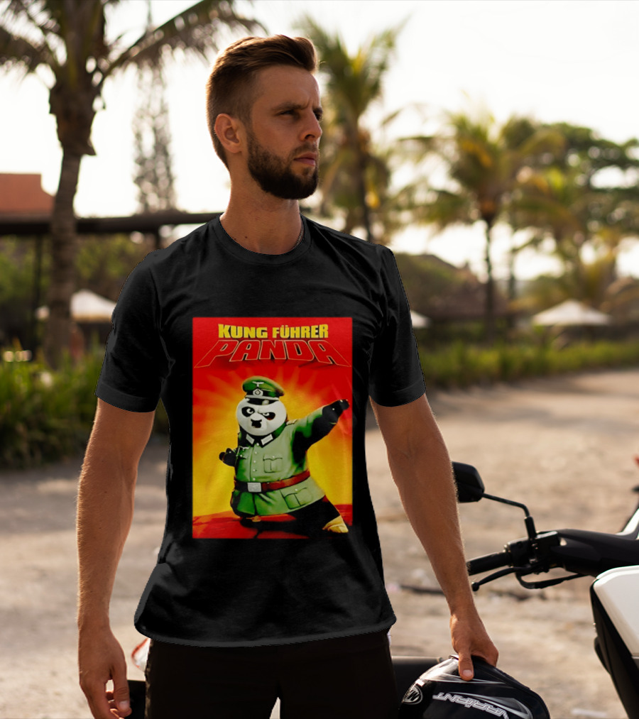 Kung Fuhrer Panda Parody Martial Arts Soldier Pun T-Shirt