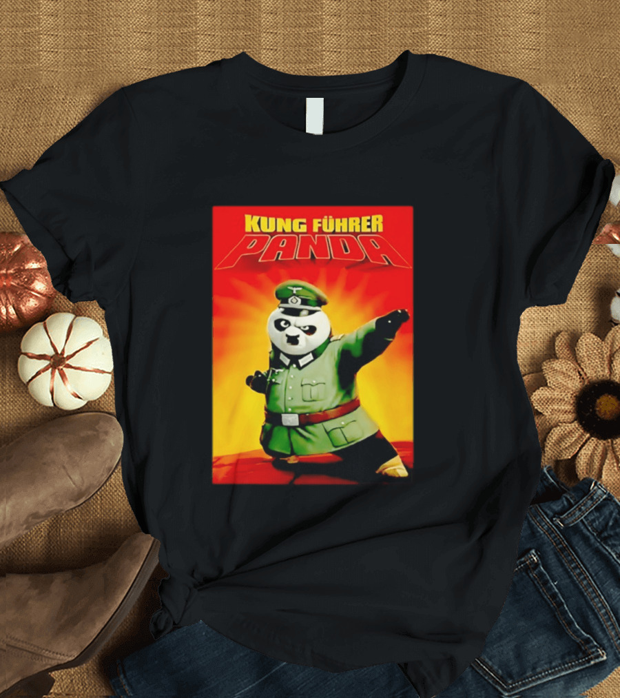 Kung Fuhrer Panda Parody Martial Arts Soldier Pun T-Shirt