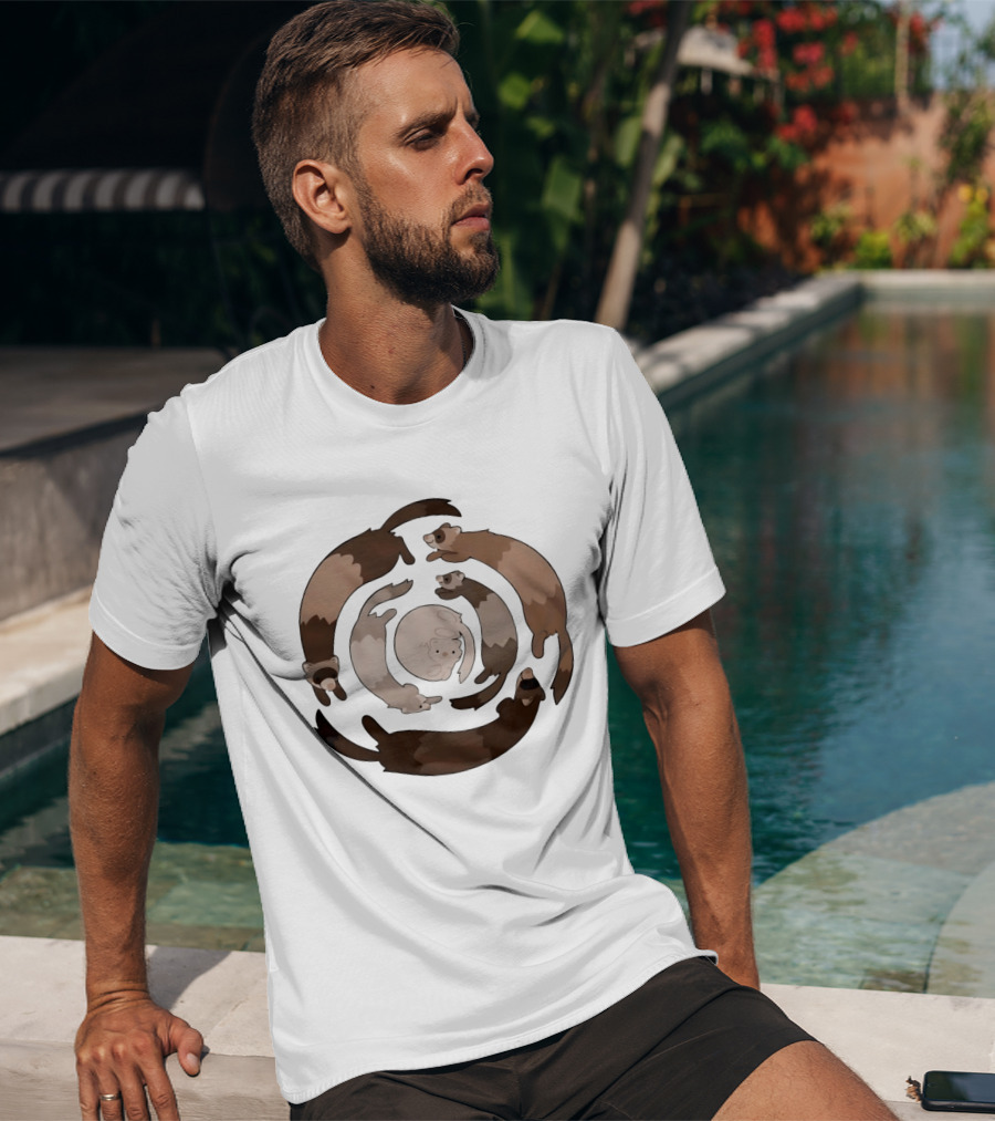 Pirate Software Humane World Animals Ferret Circle T-Shirt