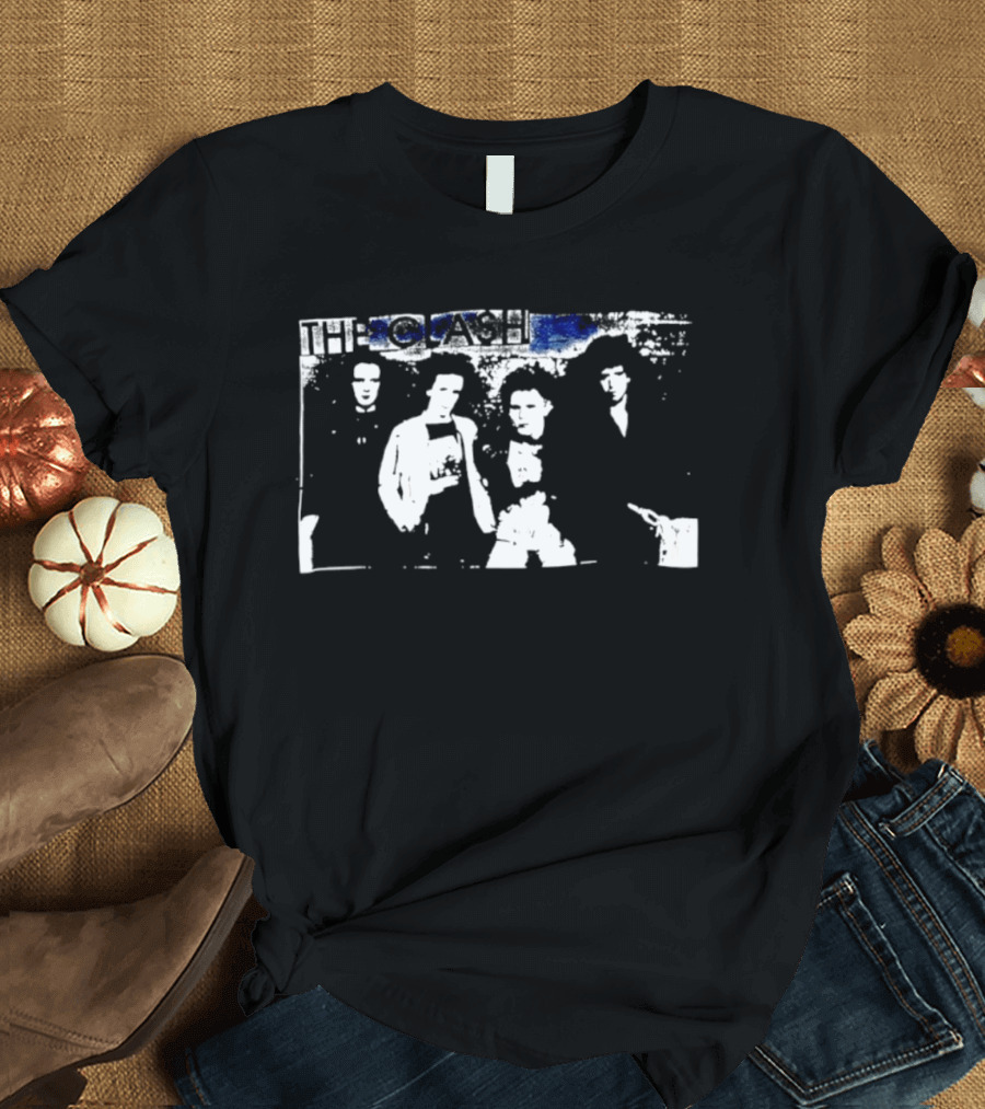 The Clash Band With Monochrome T-Shirt