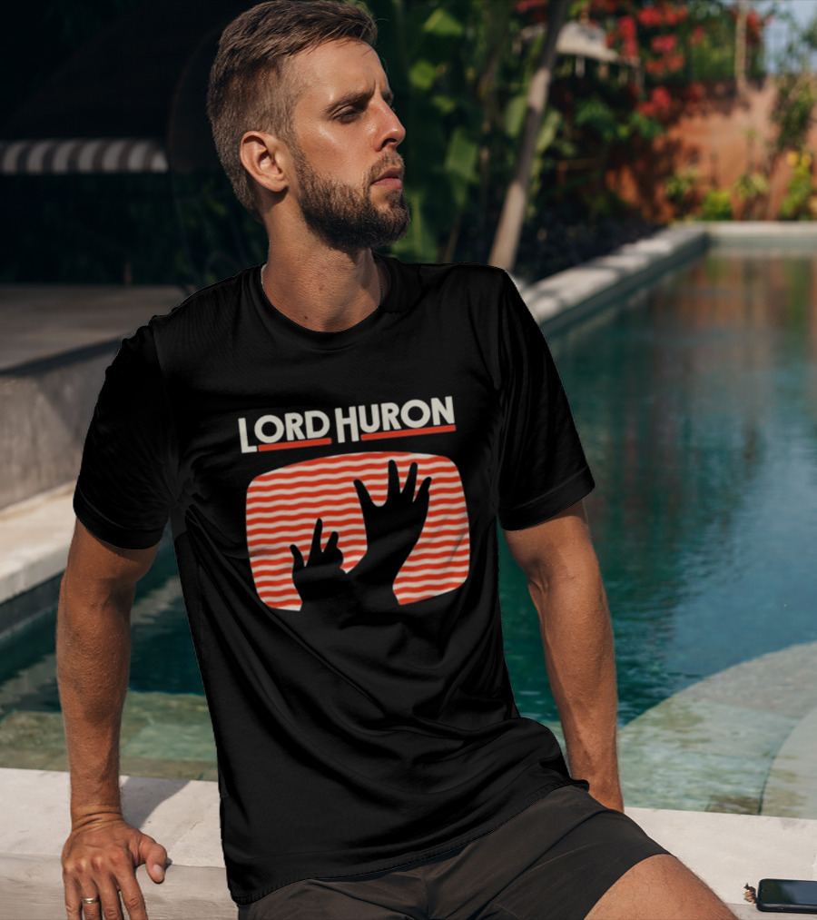 Lord Huron Signals Hand Red Stripes T-Shirt