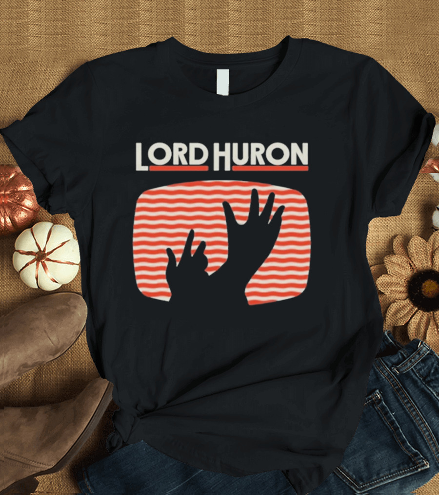 Lord Huron Signals Hand Red Stripes T-Shirt