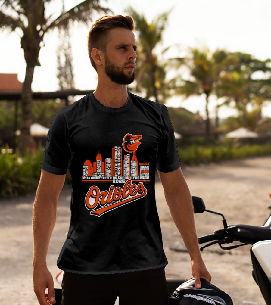Baltimore Orioles City Skyline 2025 T-Shirt