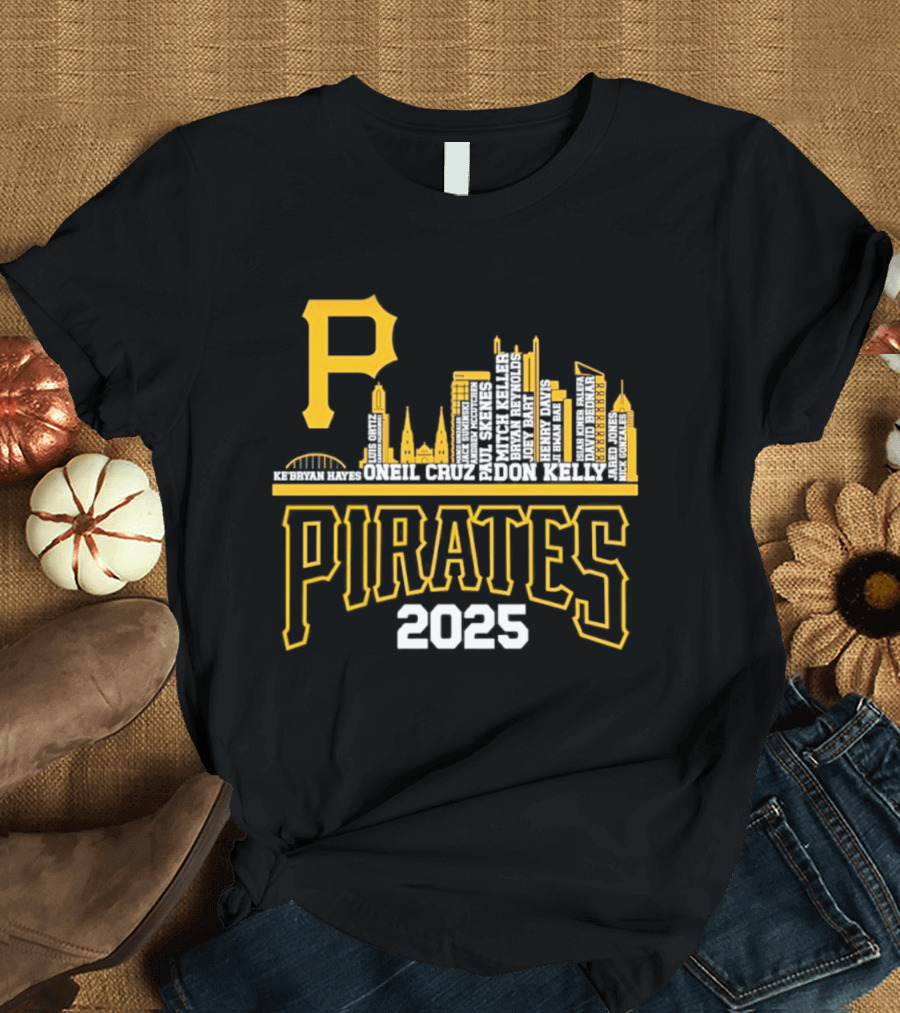 Pittsburgh Pirates City Skyline 2025 T-Shirt