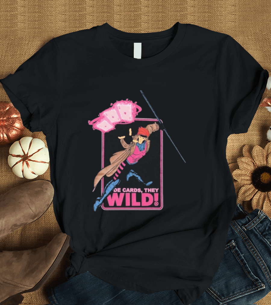 X Men 97 De Cards They Wild Aces Gambit Playing Cards T-Shirt