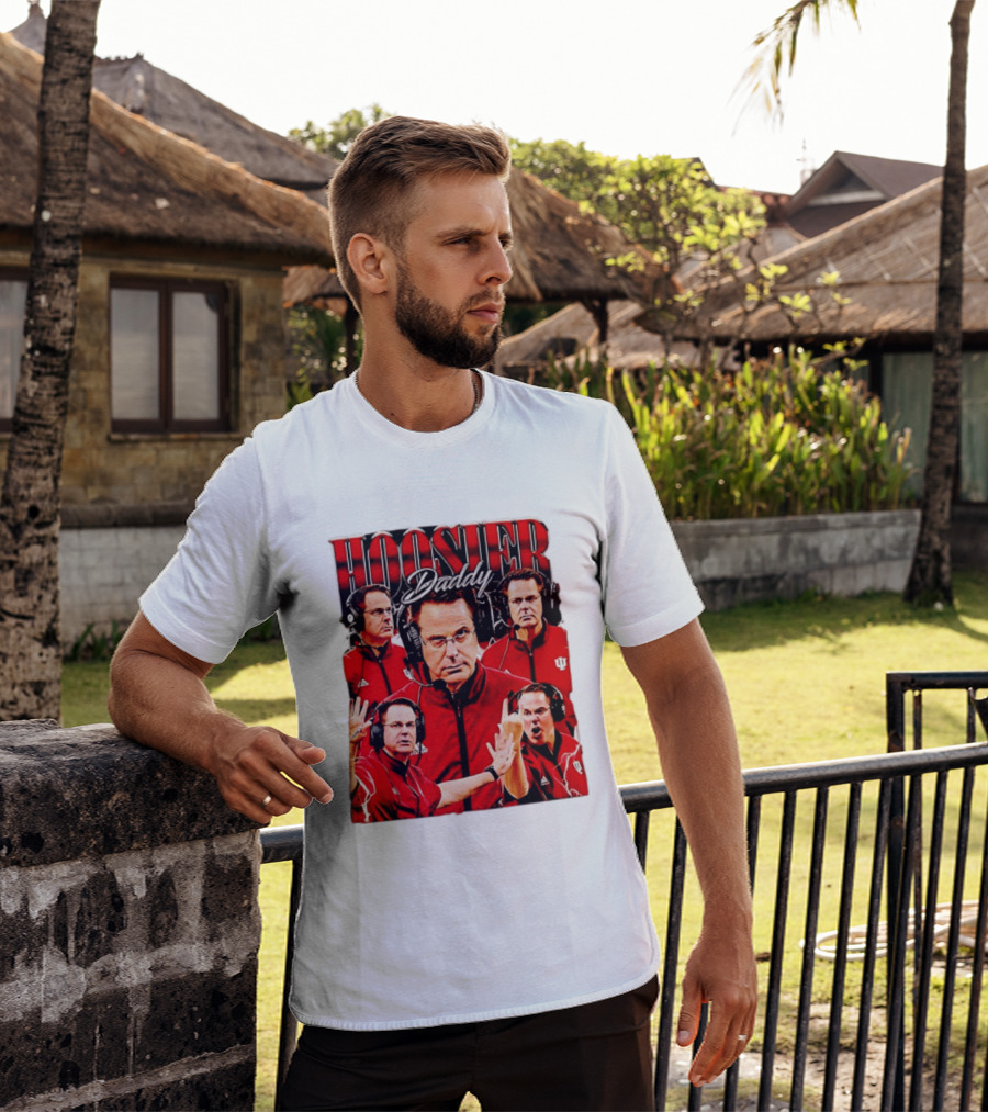 Hoosier Daddy Indiana University Football Coach Iconic Moment T-Shirt