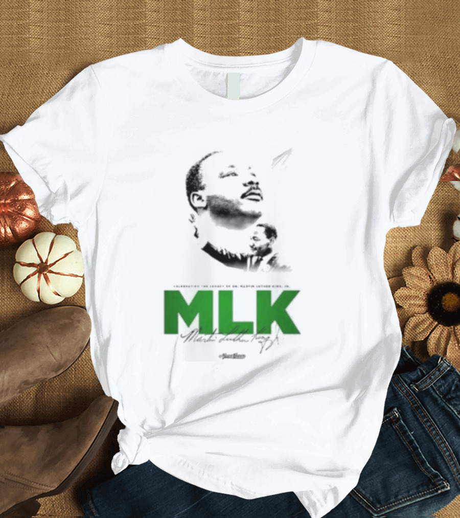MLK Dr Martin Luther King Jr Bold Green T-Shirt