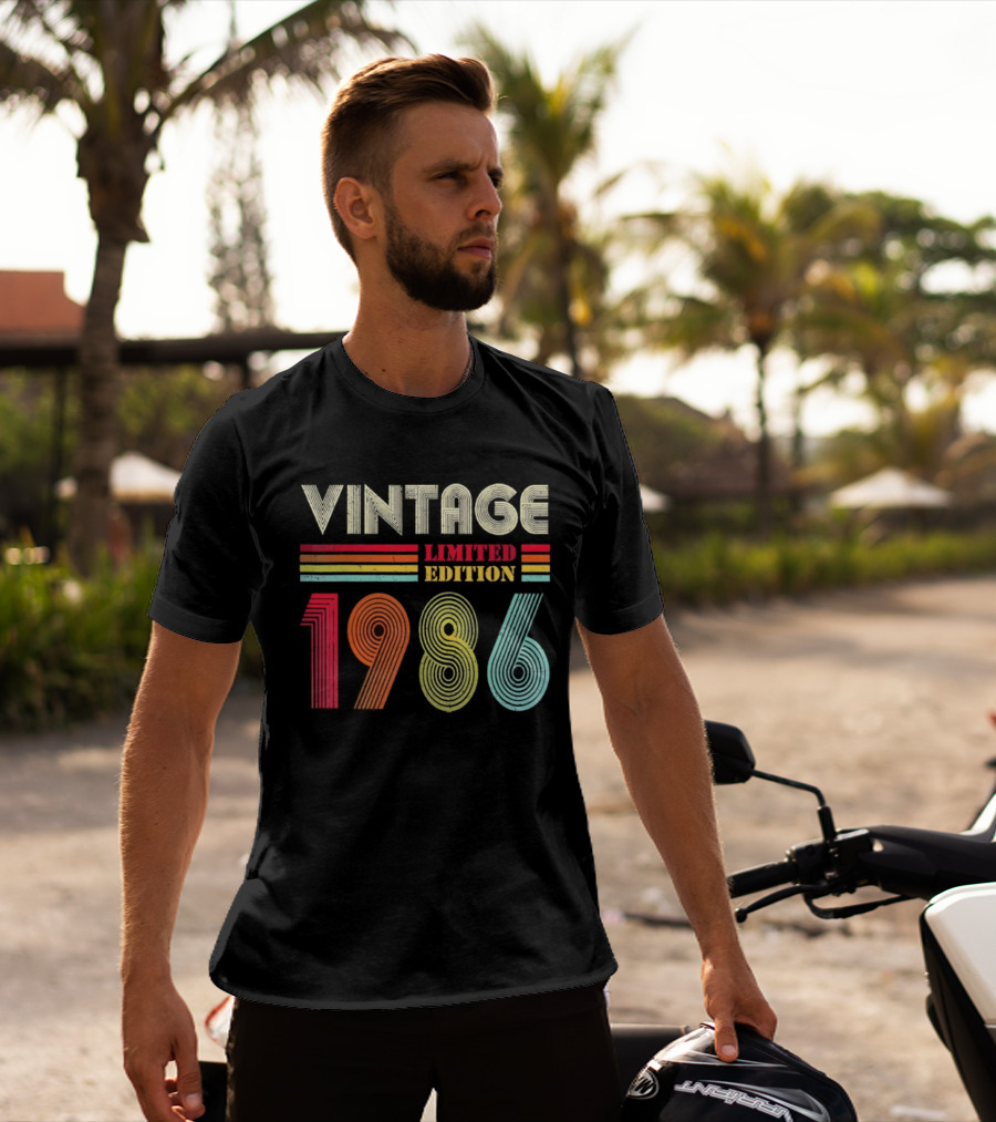Vintage 1986 Limited Edition 40th Birthday Men Women 40 Years Old T-Shirt