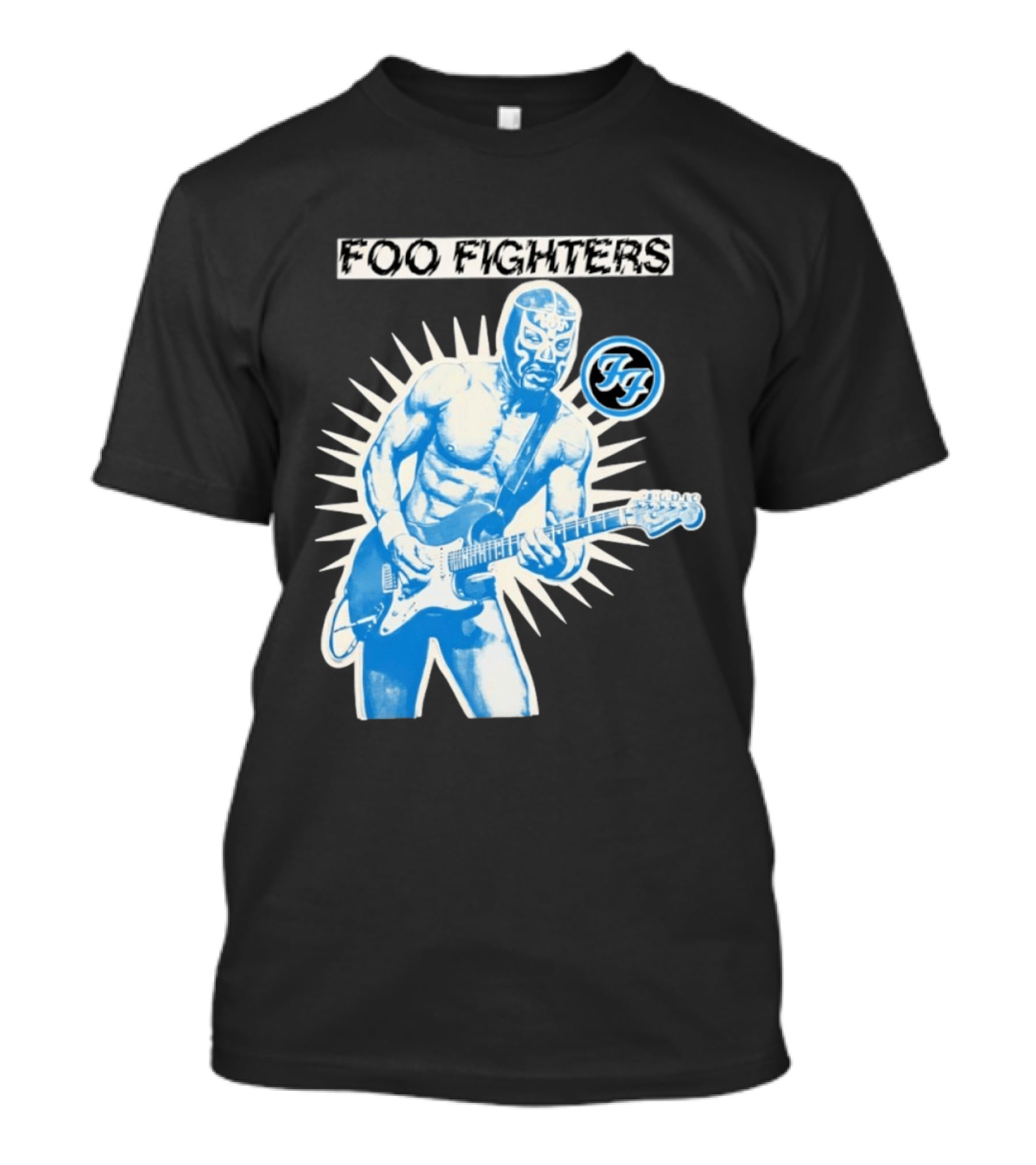 Foo Fighters 2026 Tasmania Lucha Libre Masked Guitarist Iconic FF T-Shirt