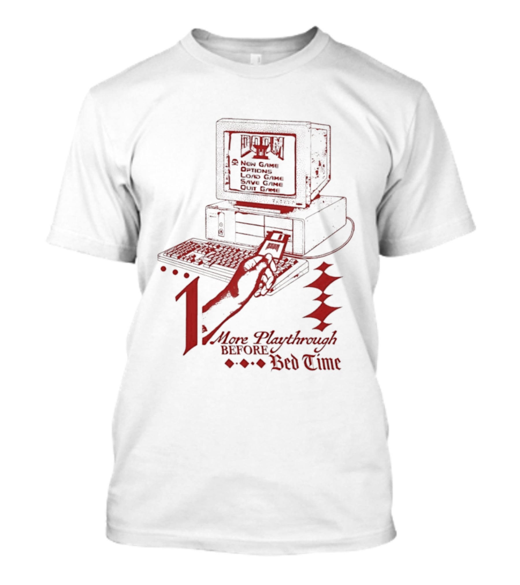 More Playthrough Before Bed Time Retro Gaming Console T-Shirt