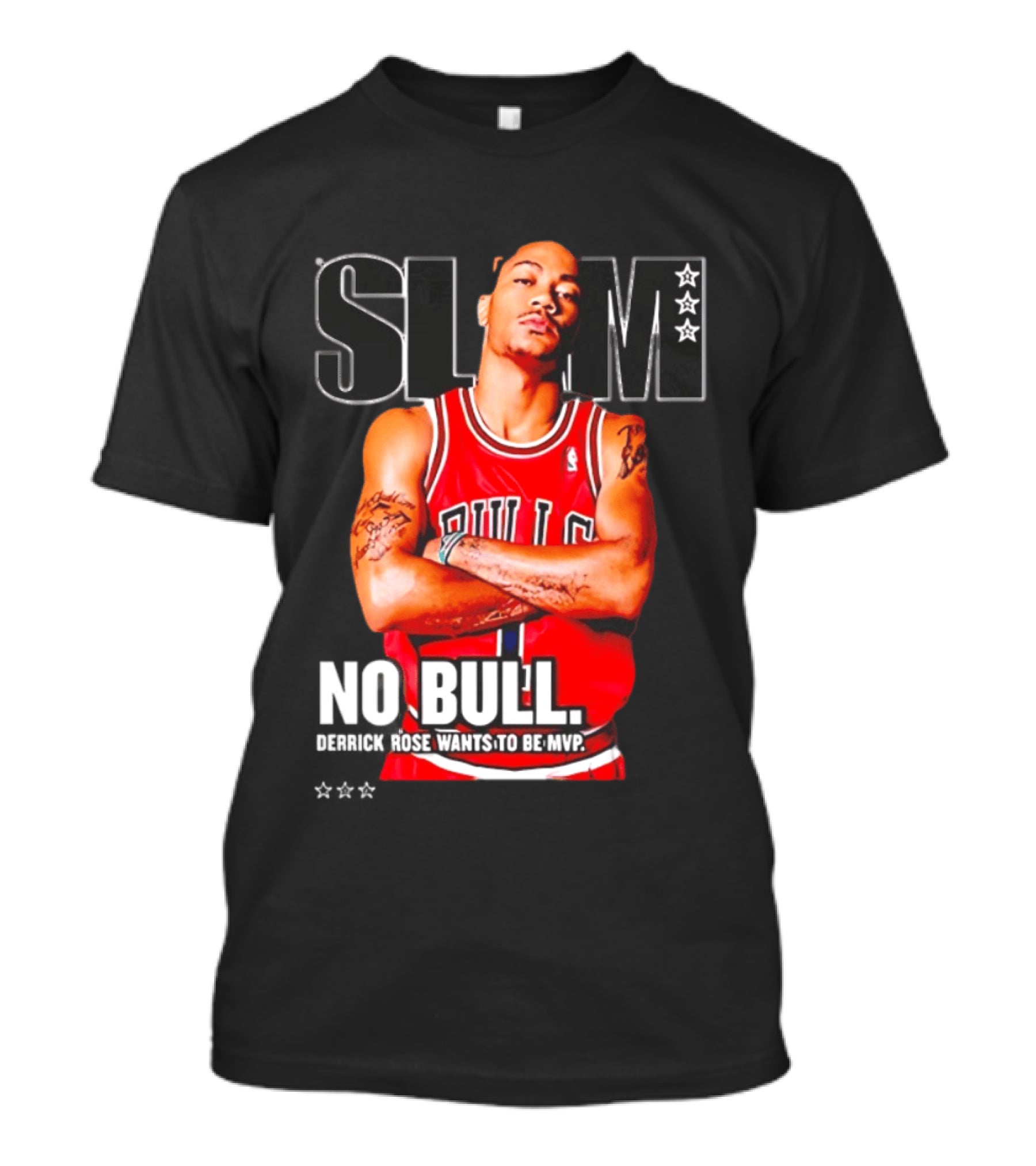 SLAM Chicago Bulls Derrick Rose No Bull Wants To Be MVP T-Shirt