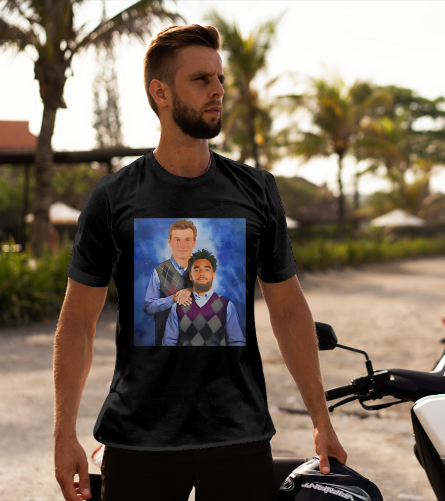 Elijah Sarratt Fernando Mendoza Step Brothers Argyle Sweater Photo T-Shirt