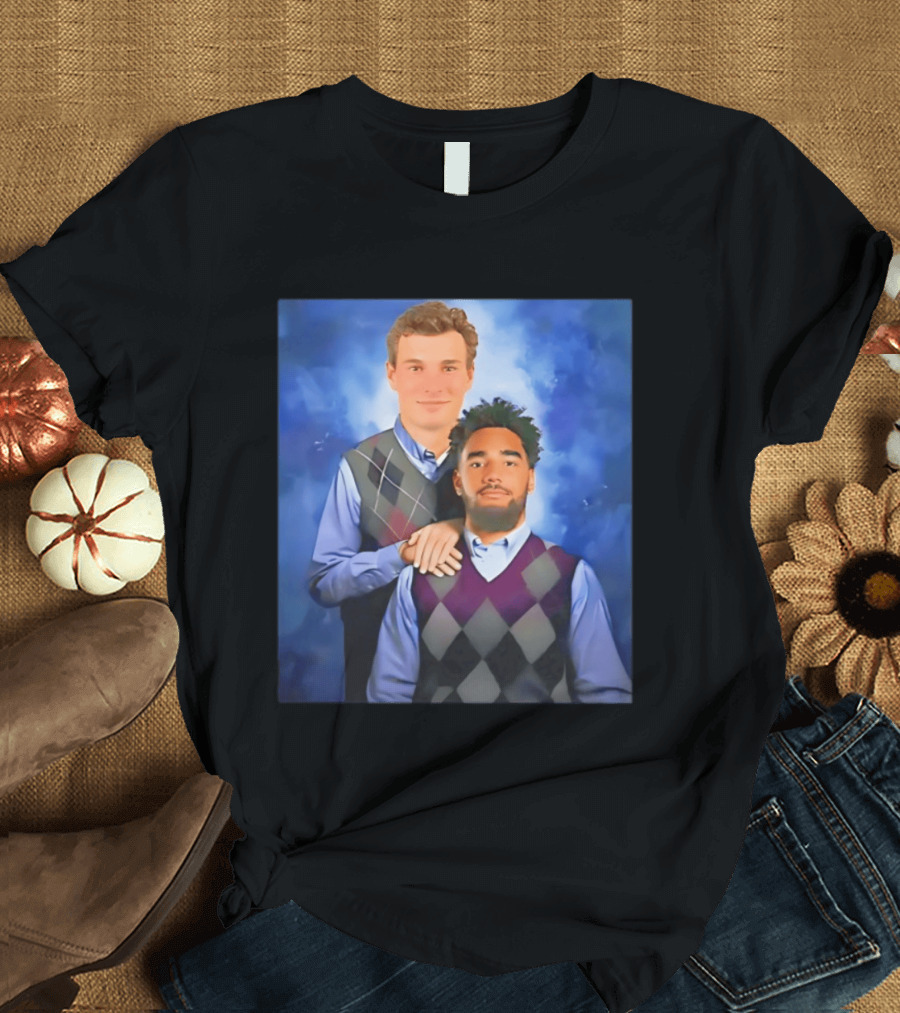 Elijah Sarratt Fernando Mendoza Step Brothers Argyle Sweater Photo T-Shirt
